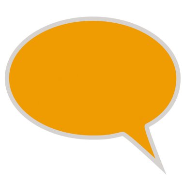 Turuncu sohbet kabarcık