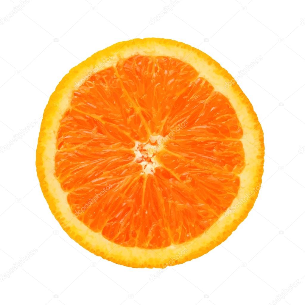 Slice of juicy orange