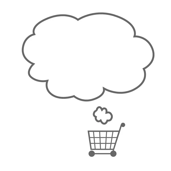 Blank Shopping cart — Stock Vector