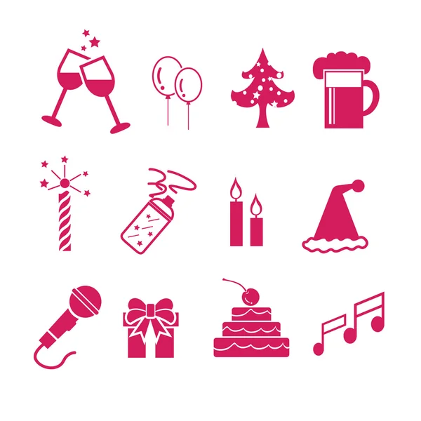 Celebration Icons and Party Icons — Stock Vector