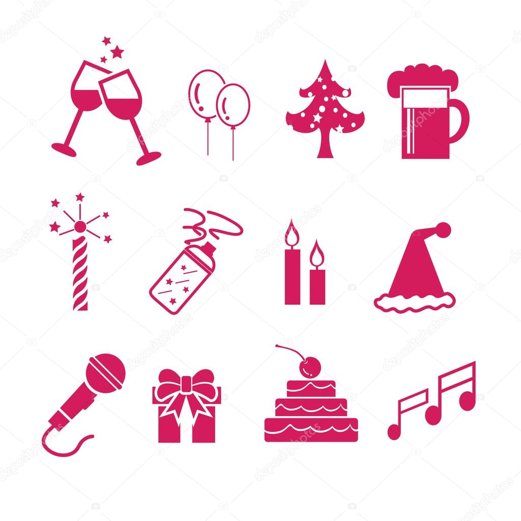 Celebration Icons and Party Icons