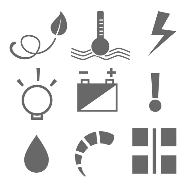 Conjunto de ícones de painel de carro . —  Vetores de Stock