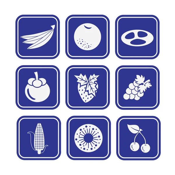 Set de iconos alimentarios — Vector de stock