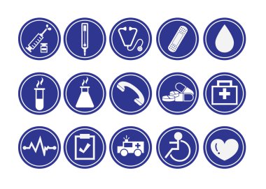 tıbbi simgeler ayarlandı