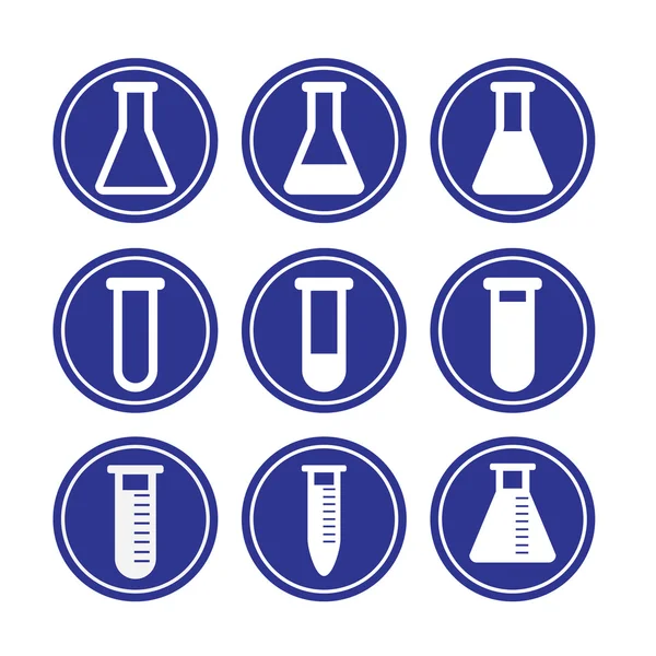 Set of laboratory equipment — Stock Vector