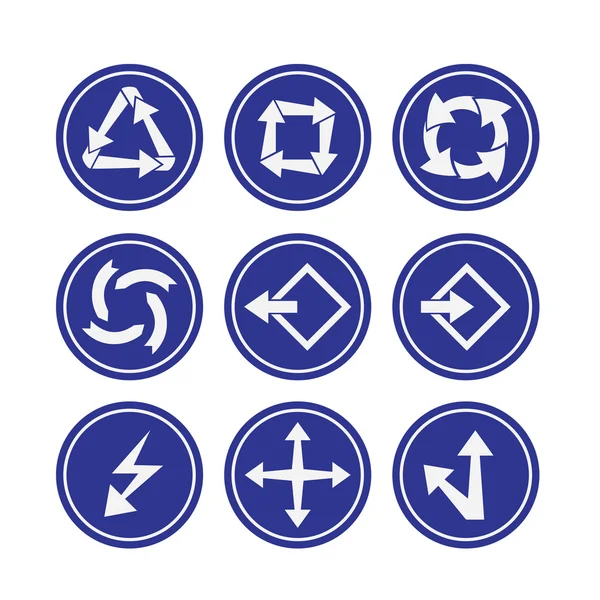 Arrows icons set. — Stock Vector