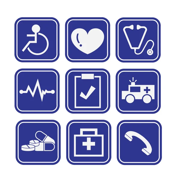 Set of Medical Icons — Stock Vector