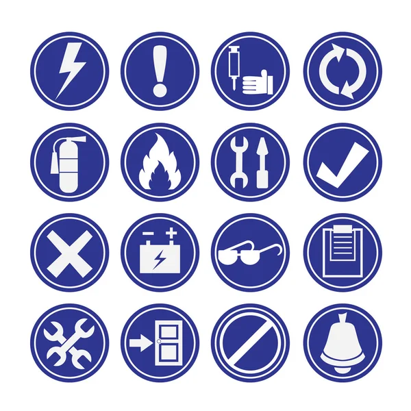 Fire fighter icons — Stock Vector