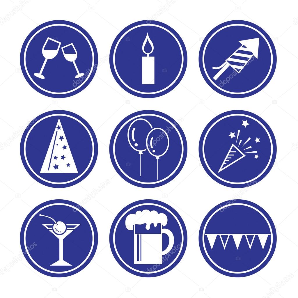 Celebration Icons and Party Icons