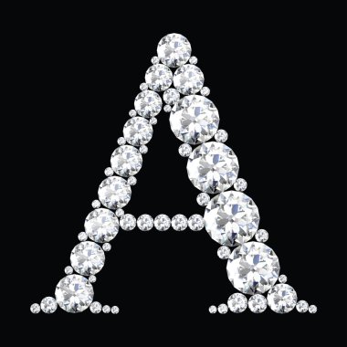 Elmas yapılmış bir mektup