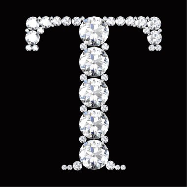 T harfi elmas yapılmış