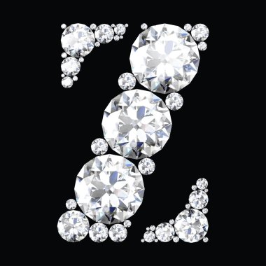 Z harfi elmas yapılmış