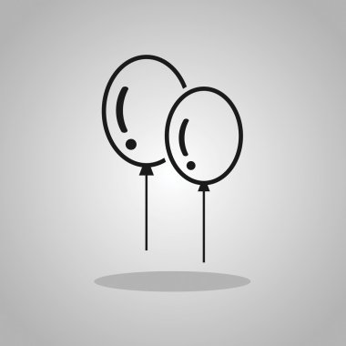 Siyah balon simgesi