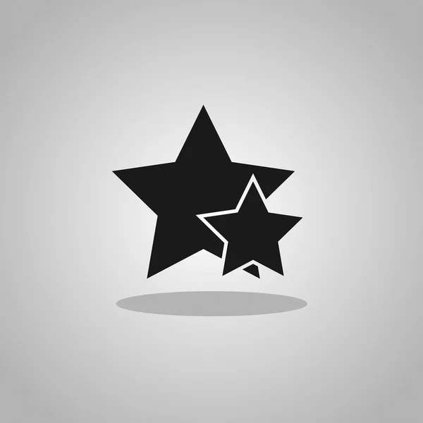 Icono estrellas negras — Vector de stock
