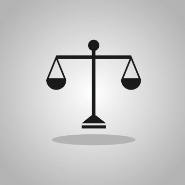 Adalet simgesinin ölçekler