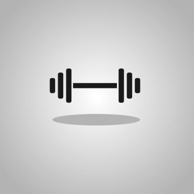 Dumbbell weights symbol clipart