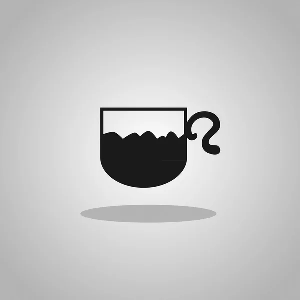 Icône boisson noire — Image vectorielle