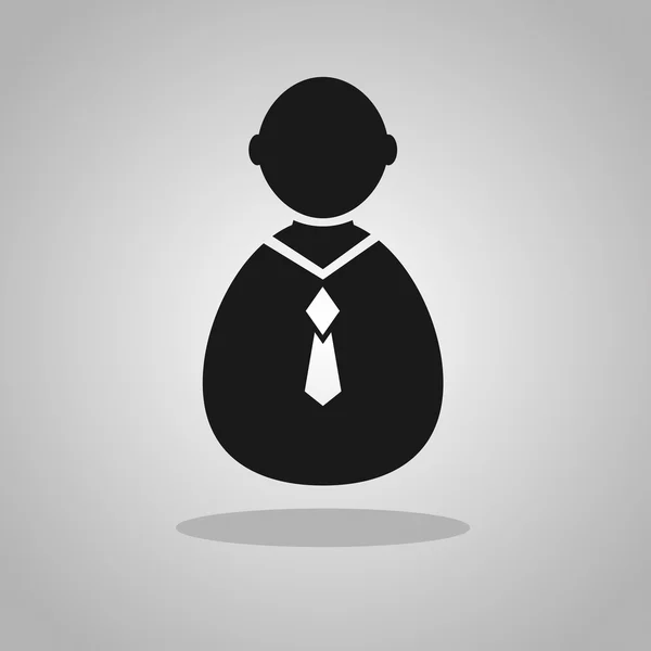 Icône avatar noir — Image vectorielle