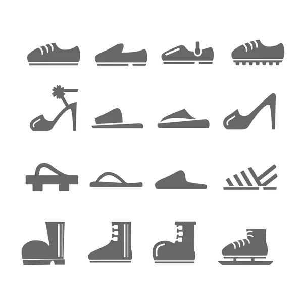 Collection of shoes — Stock Vector
