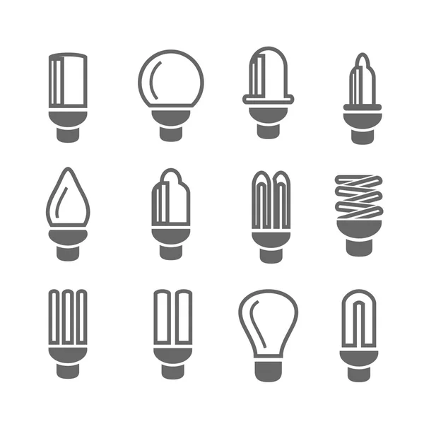 Ensemble d'ampoules — Image vectorielle