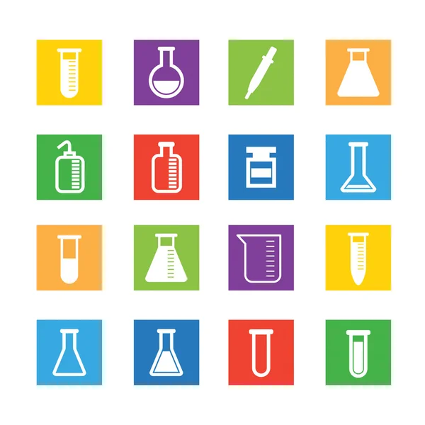 Set of laboratory equipment — Stock Vector