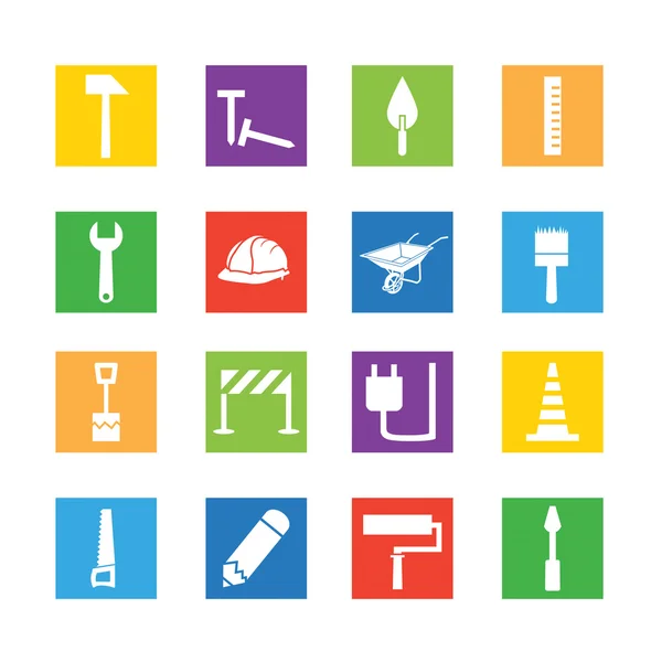 Construction icon set — Stock Vector