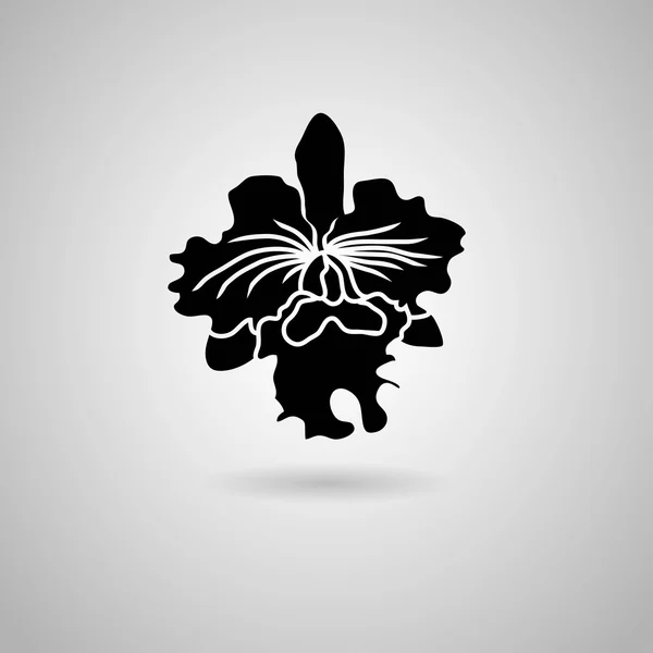 Orchideebloem pictogram — Stockvector