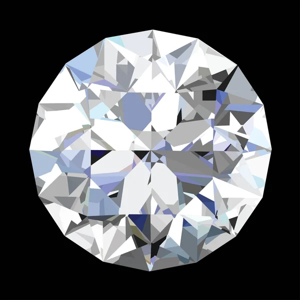 豪華な光沢のあるダイヤモンド — ストックベクタ