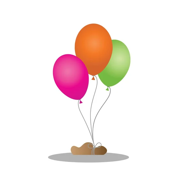 Colección de globos de color — Vector de stock