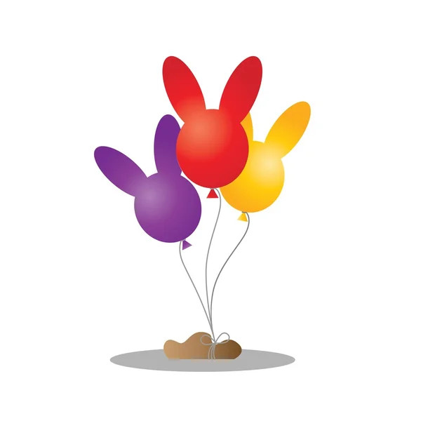 Collection de ballons de couleur — Image vectorielle