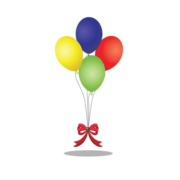 Sammlung farbiger Luftballons — Stockvektor
