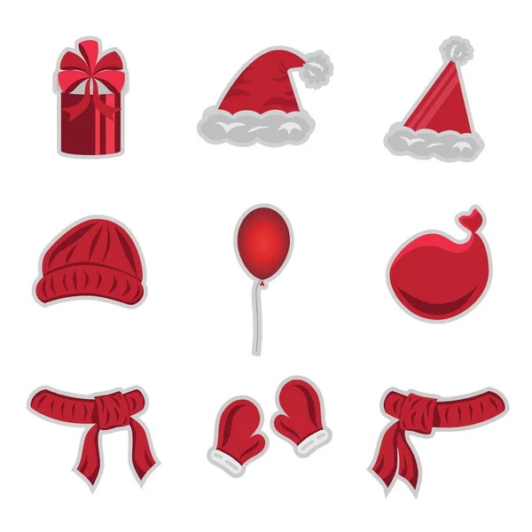 Collection of Christmas icons — Stock Vector