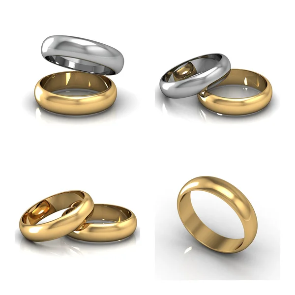 Verzameling van beste wedding rings — Stockfoto