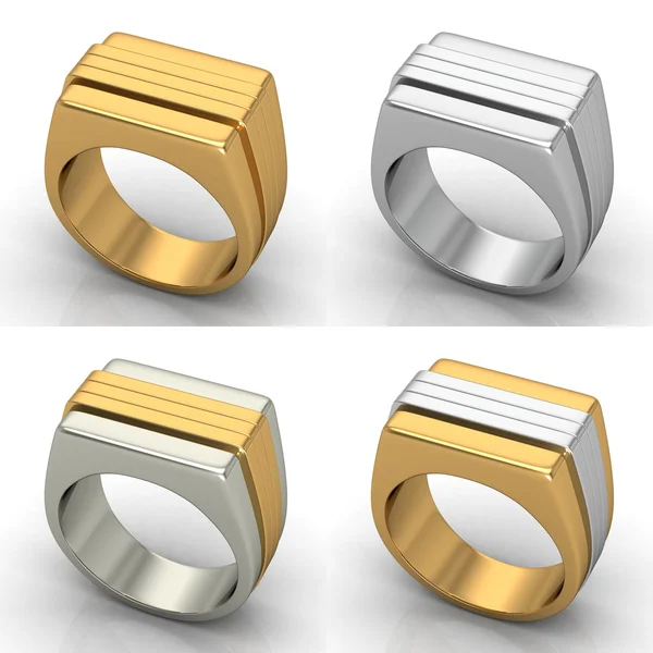 Set of Best wedding rings — Stock Photo, Image