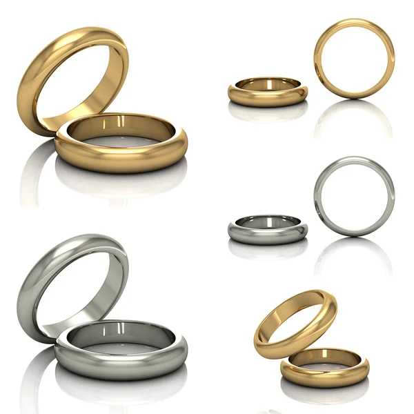 Set of Best wedding rings — Stock Photo, Image