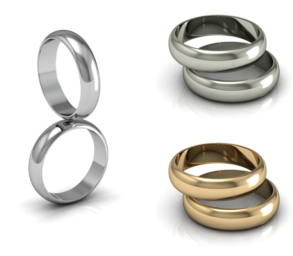 Set of Best wedding rings — Stock Photo, Image