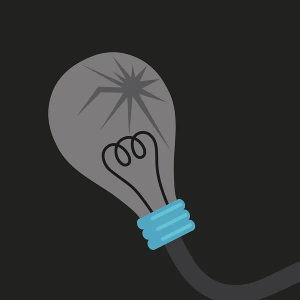 Ampoule cassée — Image vectorielle