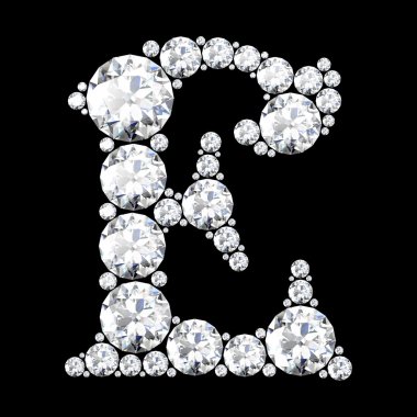 Elmas çarpıcı bir güzel E ayarla