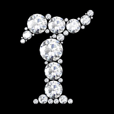 Elmas çarpıcı bir güzel T ayarla