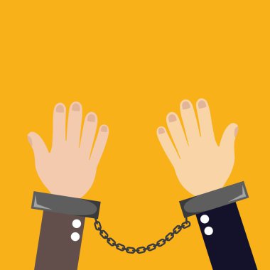 Hands with closed manacles