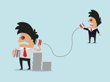 iki işadamları Kupası telefon ile