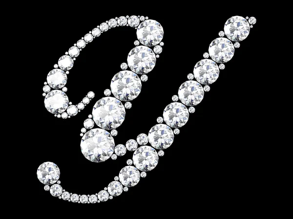 Ein atemberaubend schönes "y" in Diamanten gefasst. v6 — Stockfoto
