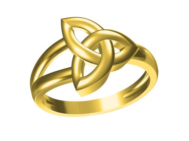 Beyaz arka plan üzerinde izole Yüzükler