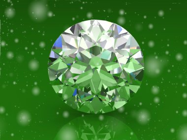 Elmas mücevher (yüksek çözünürlüklü 3B resim)