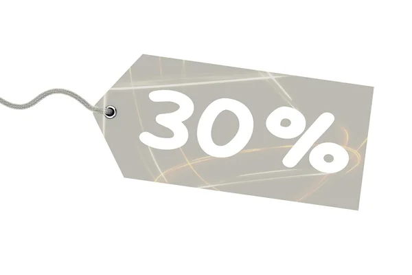 Paper price tag (high resolution 3D image) — Stock Photo, Image