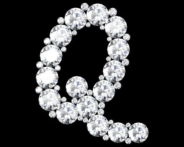 Un superbe beau "Q" serti de diamants. V. 9 — Photo