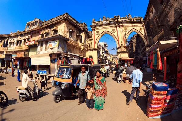 Junagadh utcai jelenet — Stock Fotó