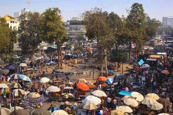 Street market in Ahmedabad — Stock Photo, Image