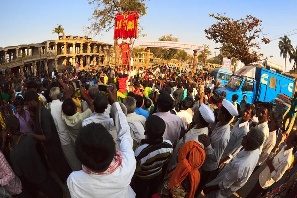 Festiwal "Hampi Utsava" 2015 — Zdjęcie stockowe