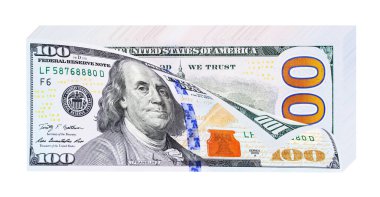 Beyazlara ayrılmış 10 bin Amerikan doları yığını
